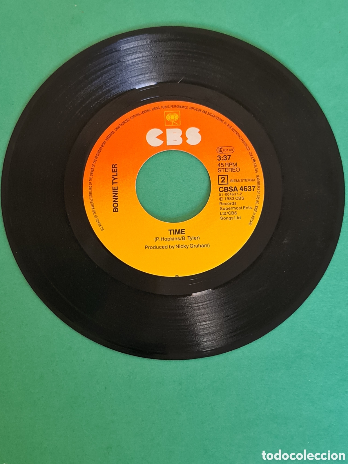 Discos de vinilo: Single Bonnie Tyler / Here She Comes. - Foto 2