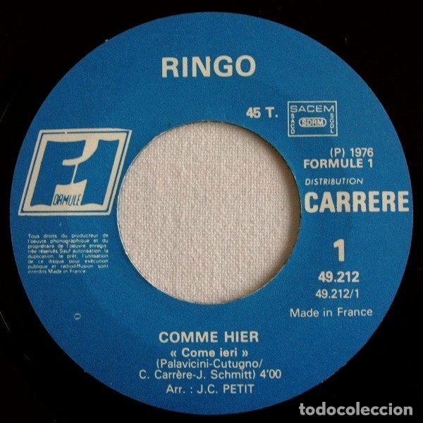 Discos de vinilo: Ringo &ndash; Comme Hier (Vinyl, Formule 1 49.212) - Foto 3