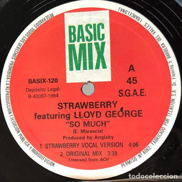 Discos de vinilo: Strawberry Featuring Lloyd George &ndash; So Much (Vinyl, Basic Mix BASIX - 120) - Foto 3