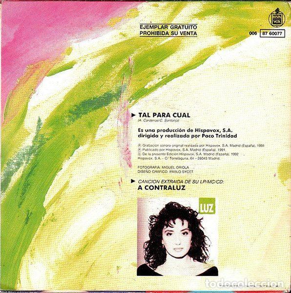 Discos de vinilo: Luz &ndash; Tal Para Cual (Vinyl, Hispavox 006 8760077) - Foto 2