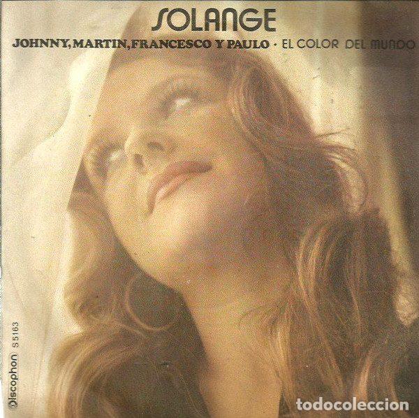 Disques de vinyle: Solange &ndash; Johnny Martin Francesco Y Paulo (Vinyl, Discophon S-5163)