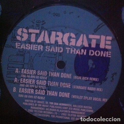 Dischi in vinile: StarGate &ndash; Easier Said Than Done (Vinyl, Telstar 12 STAS 3269 PX)
