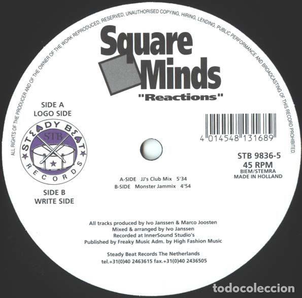 Dischi in vinile: Square Minds &ndash; Reactions (Vinyl, Steady Beat Records STB 9836-5)