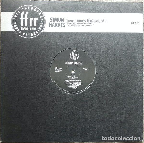 Vinyl records: Simon Harris &ndash; Here Comes That Sound (Vinyl, FFRR FFRX 12)
