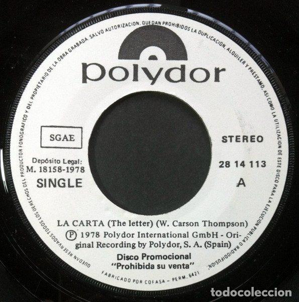 Discos de vinil: Zoom &ndash; La Carta (The Letter) (Vinyl, Polydor 28 14 113)