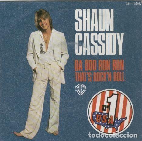 Discos de vinil: Shaun Cassidy &ndash; Da Doo Ron Ron / That's Rock' N Roll (Vinyl, Warner Bros. Records 45-1467)