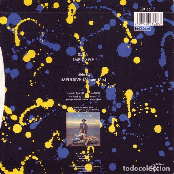 Discos de vinilo: Wilson Phillips &ndash; Impulsive (Vinyl, SBK Records SBK 16) - Foto 2