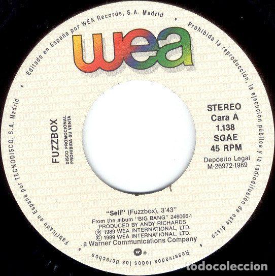 Discos de vinilo: Fuzzbox &ndash; Self (Vinyl, WEA 1.138) - Foto 3