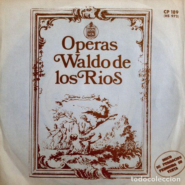 Vinyl records: Waldo De Los Rios &ndash; Nabucco / Elixir D'Amour (Vinyl, Hispavox CP-189)