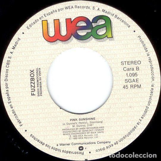 Discos de vinilo: Fuzzbox &ndash; Pink Sunshine (Vinyl, WEA 1.095) - Foto 4