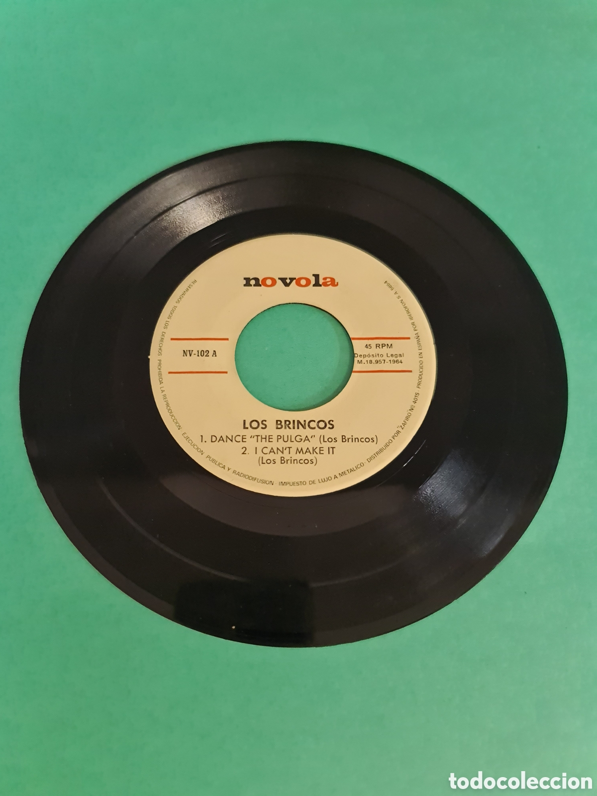 Discos de vinilo: Single Los Brincos. Dance &rdquo; The pulga&rdquo; - Foto 2