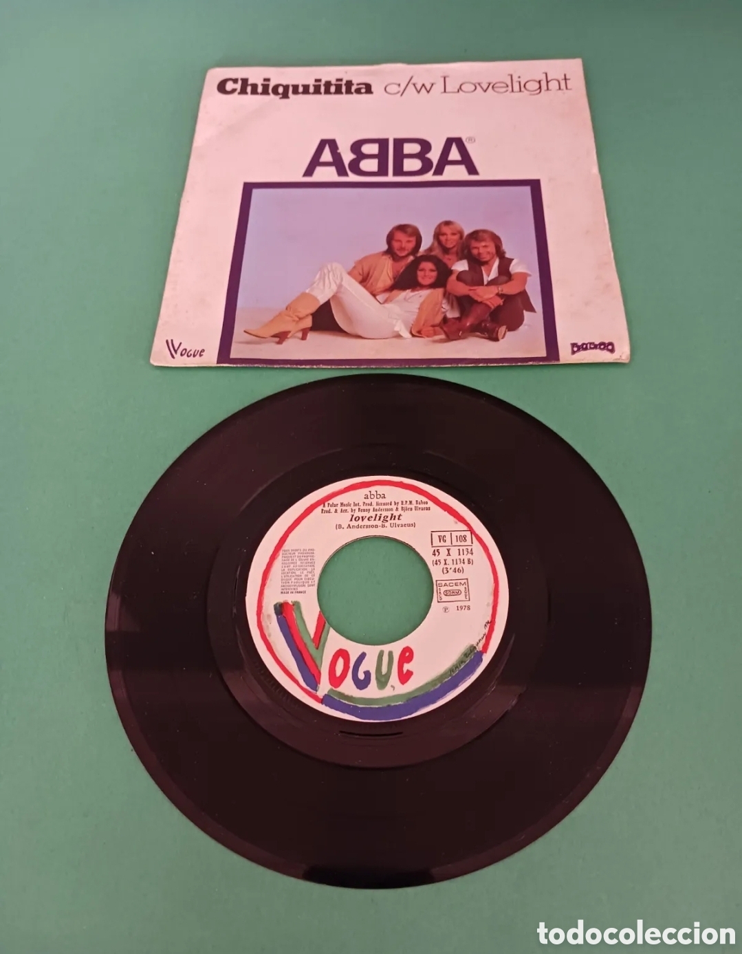 Disques de vinyle: ABBA, CHIQUITITA. Single