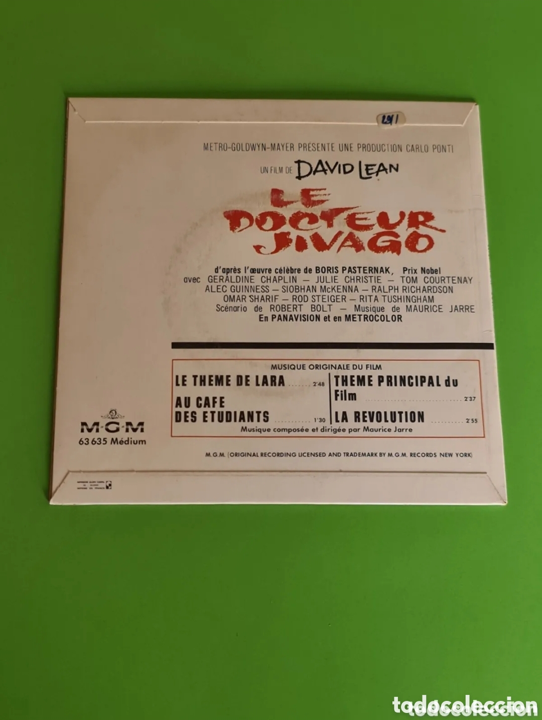Discos de vinilo: &rdquo;El Doctor Zhivago&rdquo; Single. - Foto 2