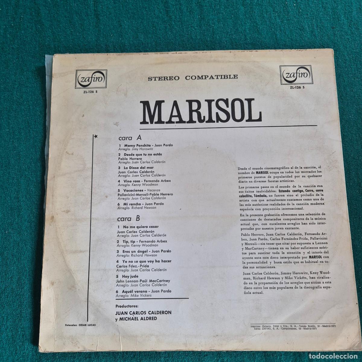 Discos de vinilo: MARISOL &ndash; MARISOL &rdquo;MAMY PANCHITA&rdquo; - Foto 2