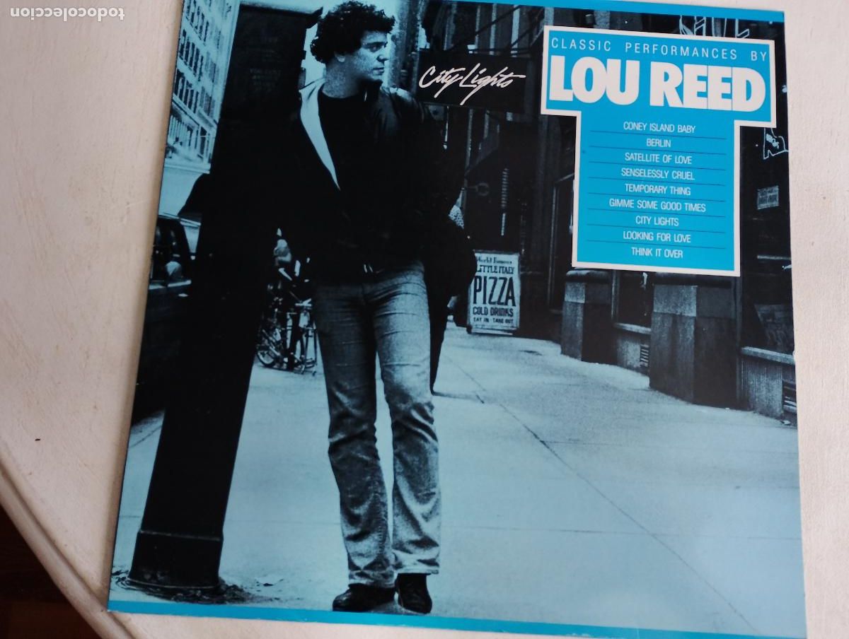 Discos de vinilo: Lou Reed &ndash; City Lights (Classic Performances By Lou Reed), ed espa&ntilde;ola 1985,Alternative Rock