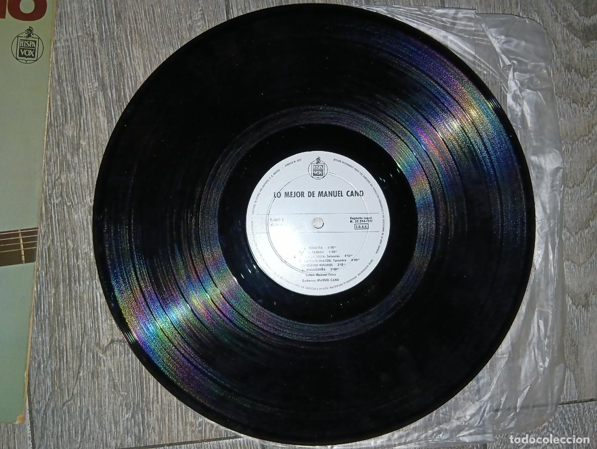Discos de vinilo: Disco Vinilo LP Lo Mejor de Manuel Cano - Foto 6