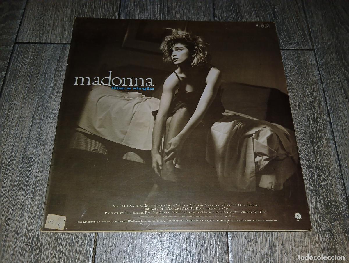 Discos de vinilo: Disco Vinilo LP ​LP Vinilo Madonna - Like a Virgin (Sire, Edici&oacute;n Espa&ntilde;ola 1984) - Material Girl