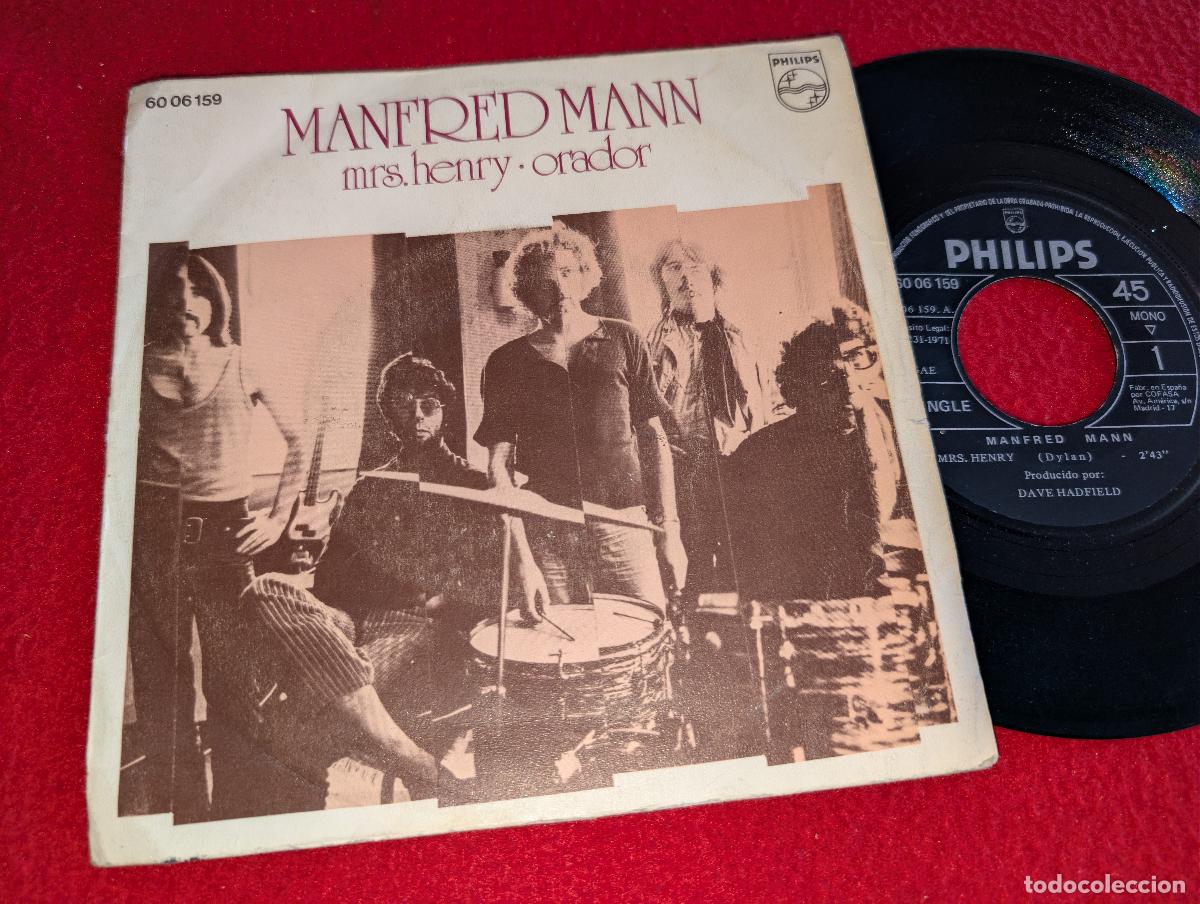 Discos de vinilo: MANFRED MANN Mrs.Henry/Orador 7'' SINGLE 1971 Philips ESPA&Ntilde;A SPAIN