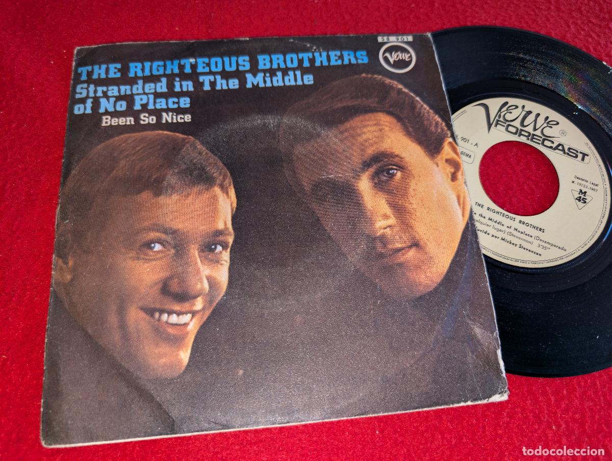 Discos de vinilo: THE RIGHTEOUS BROTHERS Stranded in the middle of no place +1 7'' 1967 Verve ESPA&Ntilde;A SPAIN