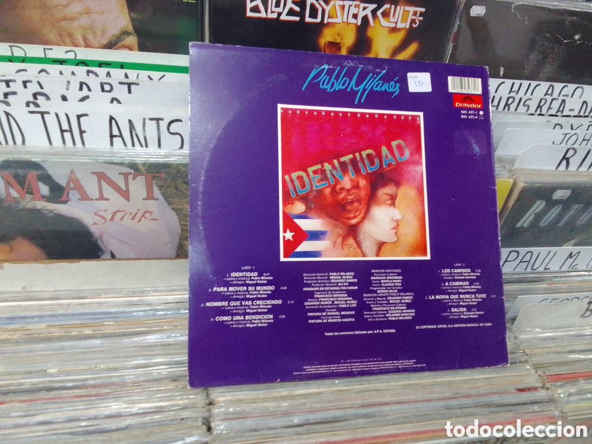 Discos de vinilo: Lp identidad, pablo milan&eacute;s - Foto 2