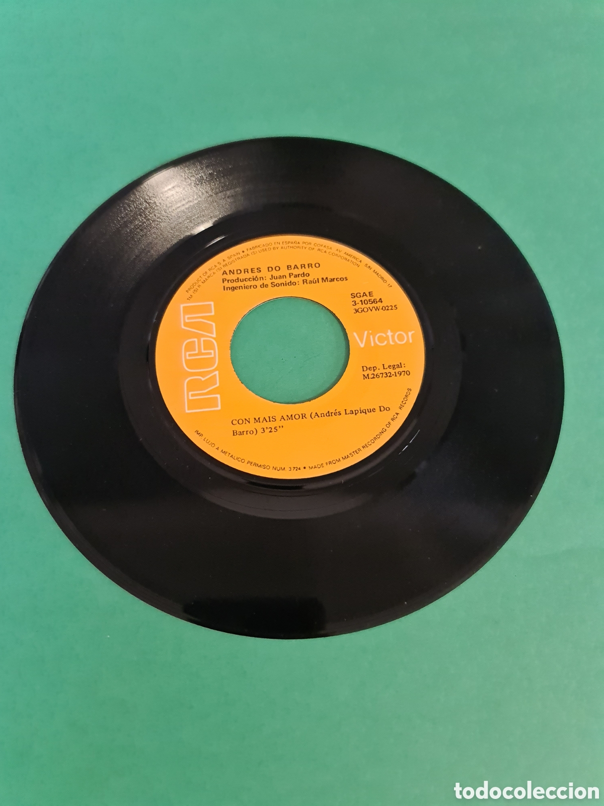 Discos de vinilo: Single Andres Do Barro / San Anton. - Foto 3