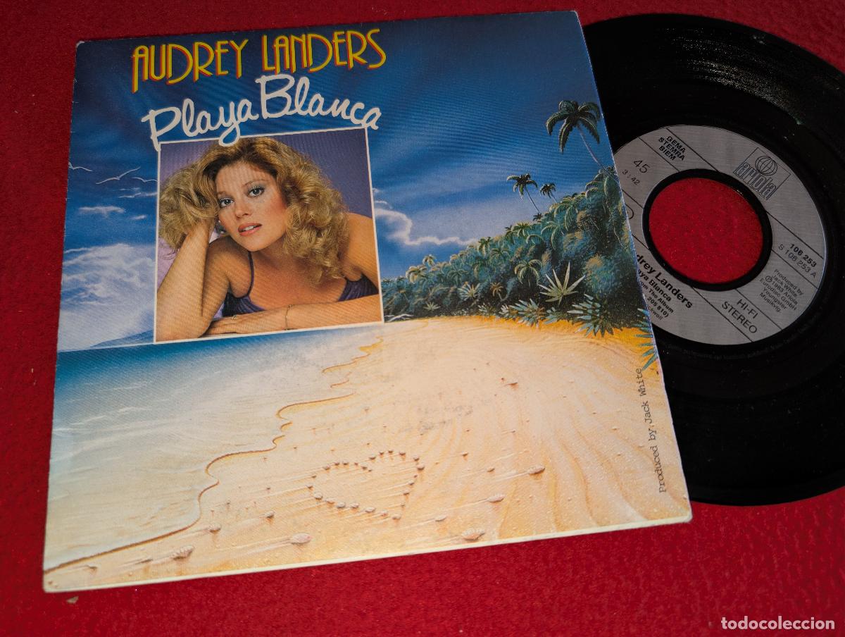 Discos de vinilo: AUDREY LANDERS Playa blanca/Happy endings 7'' SINGLE 1984 Ariola GERMANY ALEMANIA