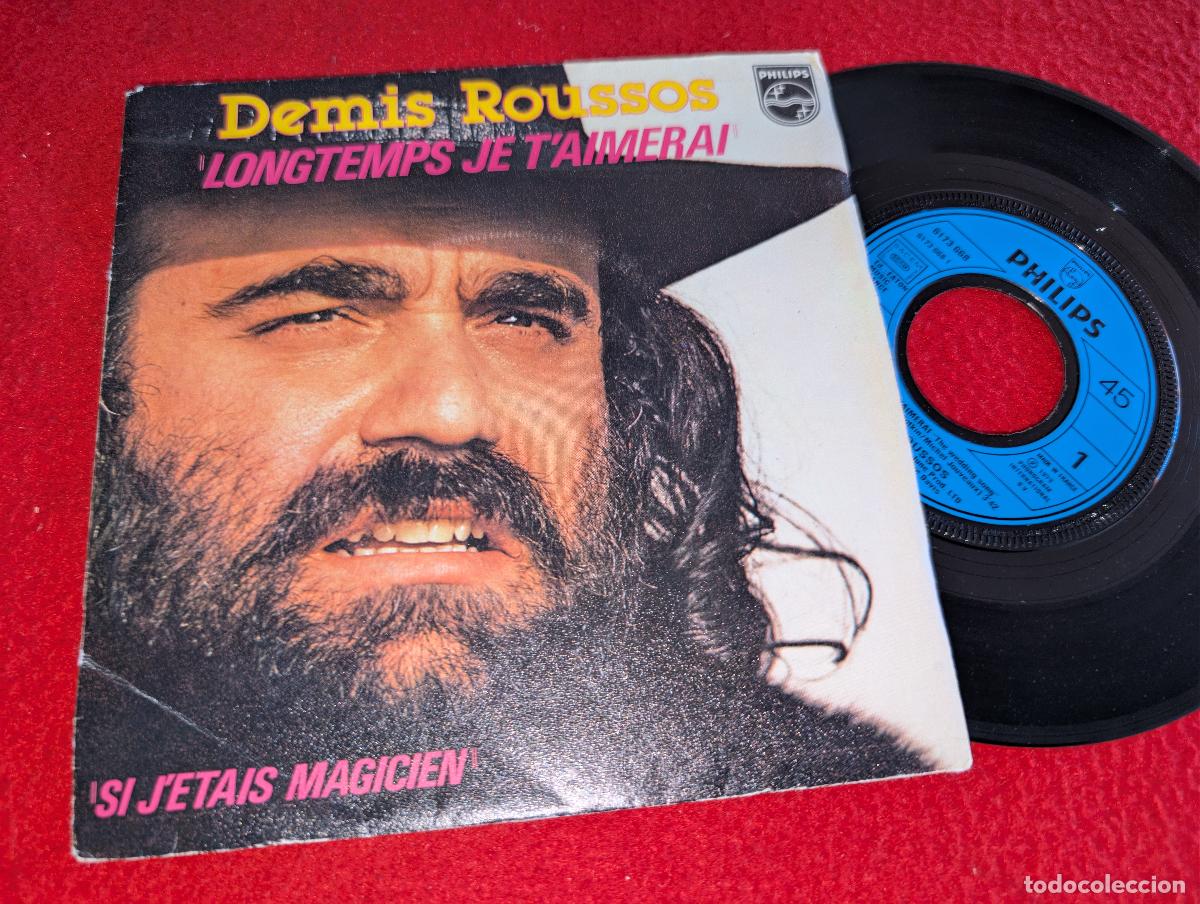 Discos de vinilo: DEMIS ROUSSOS Longtemps je t'aimerai/Si j'etais magicien 7'' SINGLE 1979 Philips francia france