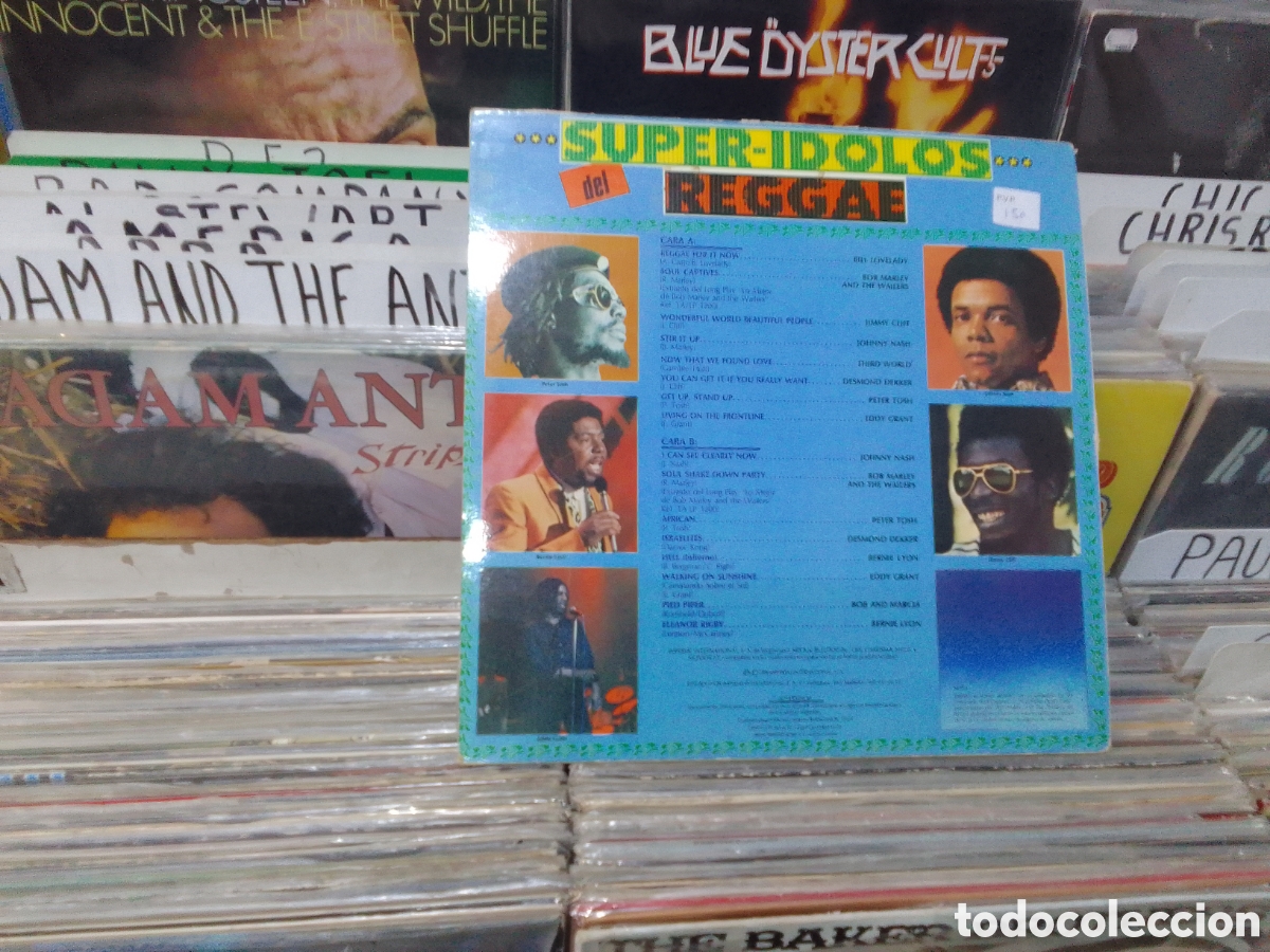 Discos de vinilo: Super &iacute;dolos del reggae, varios - Foto 2