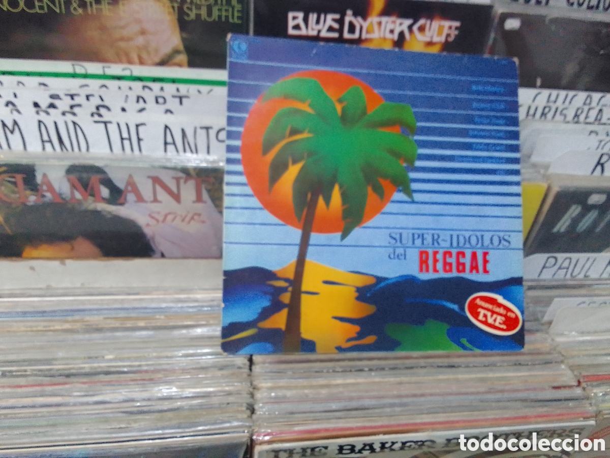 Discos de vinilo: Super &iacute;dolos del reggae, varios