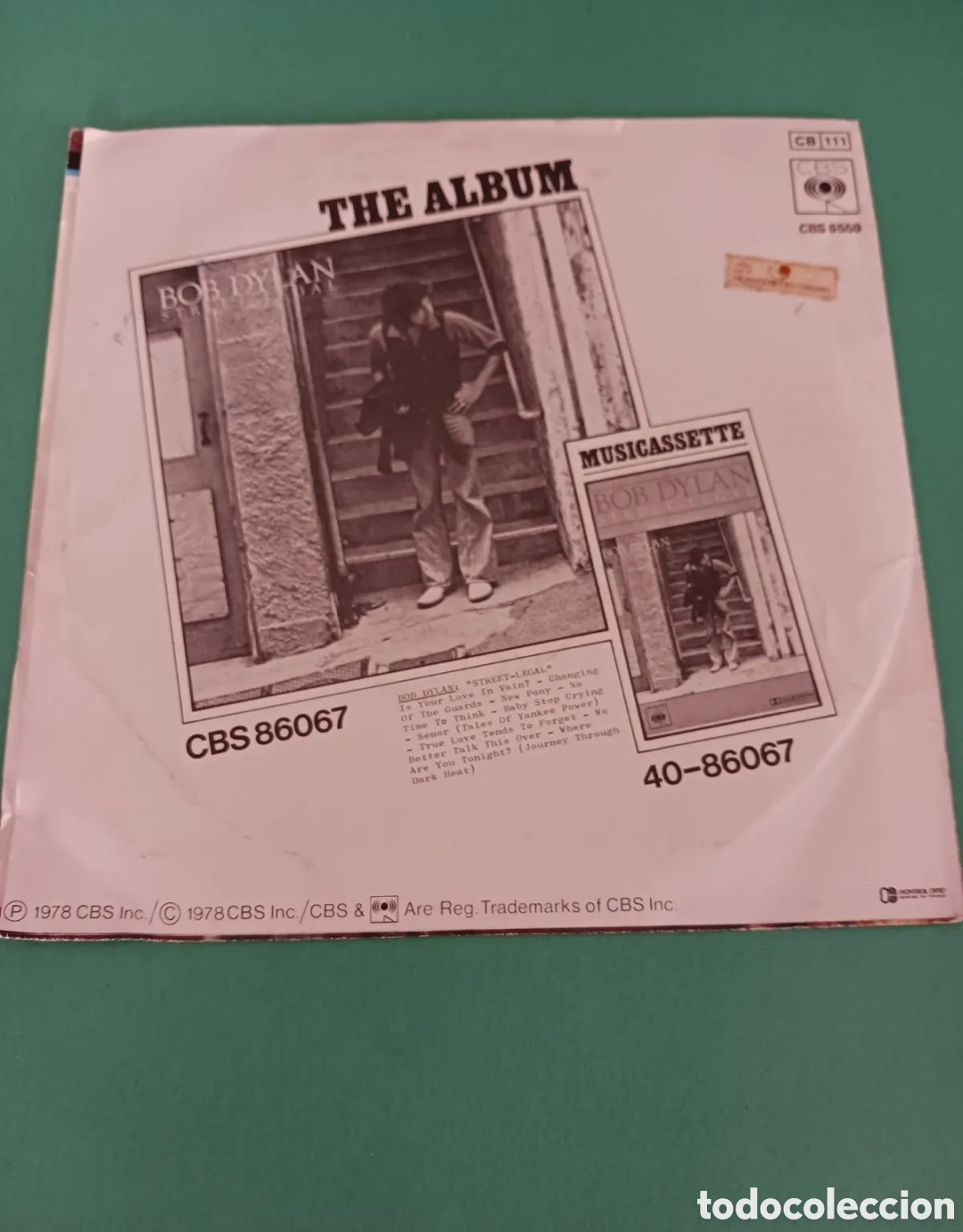 Discos de vinilo: BOB DYLAN, SINGLE. Changing of the guards. - Foto 4