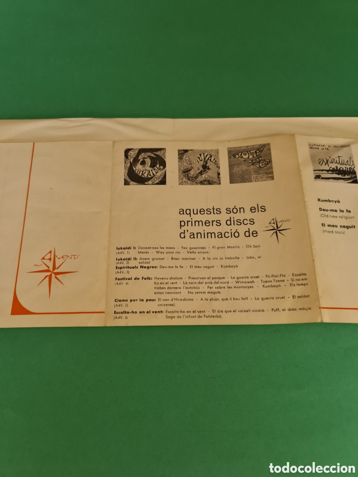 Discos de vinilo: Single Espirituals Negres. Kumbaya. - Foto 4