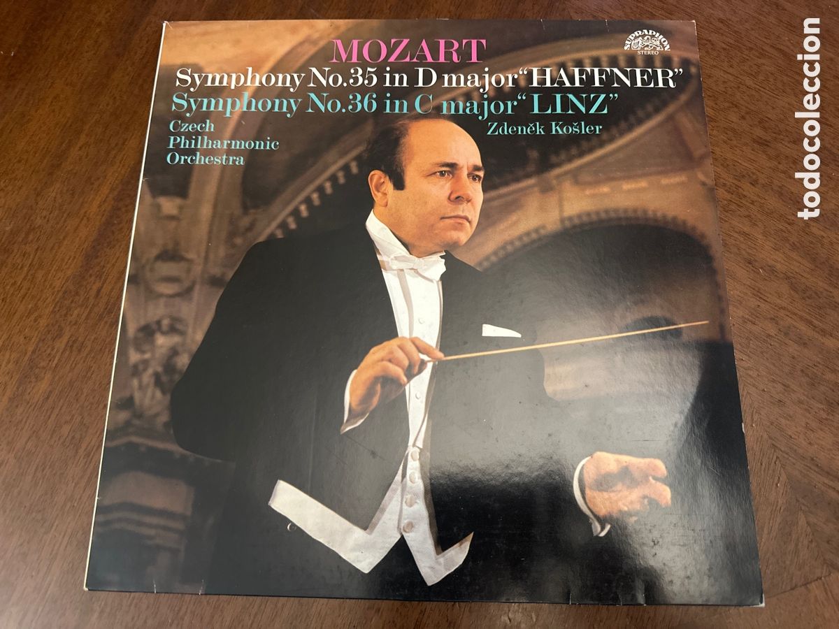 Discos de vinilo: W.A.MOZART - SINFON&Iacute;AS N&ordm; 35 ''HAFFNER'' Y 36 ''LINZ'' SELLO SUPRAPHON 1981