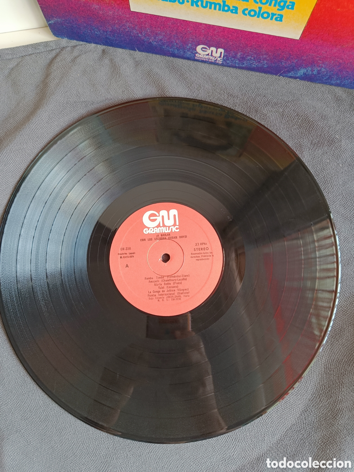 Discos de vinilo: Disco de vinilo &rdquo;A Bailar con los Leucona Cuban Boys&rdquo; - Foto 2