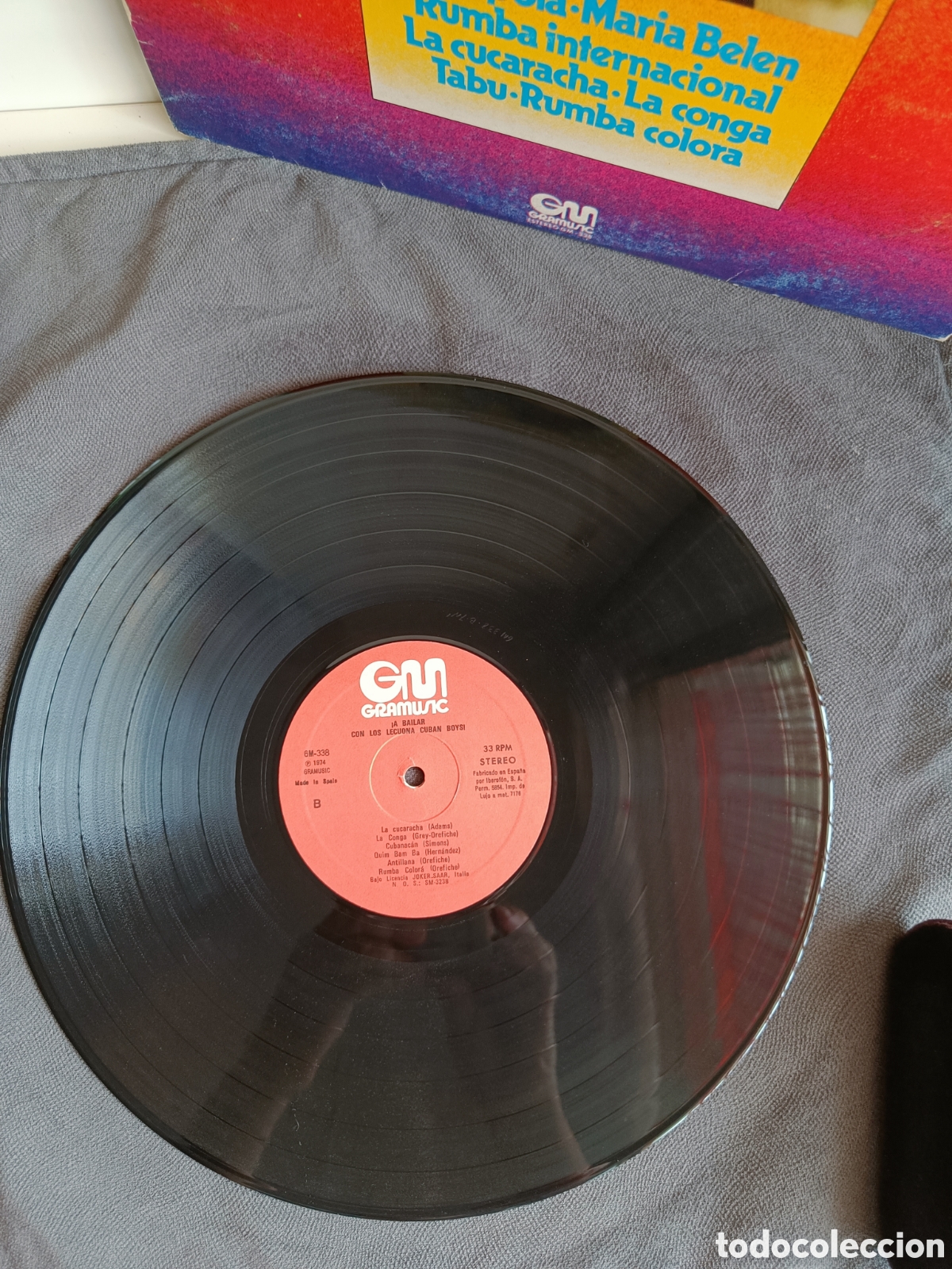 Discos de vinilo: Disco de vinilo &rdquo;A Bailar con los Leucona Cuban Boys&rdquo; - Foto 3