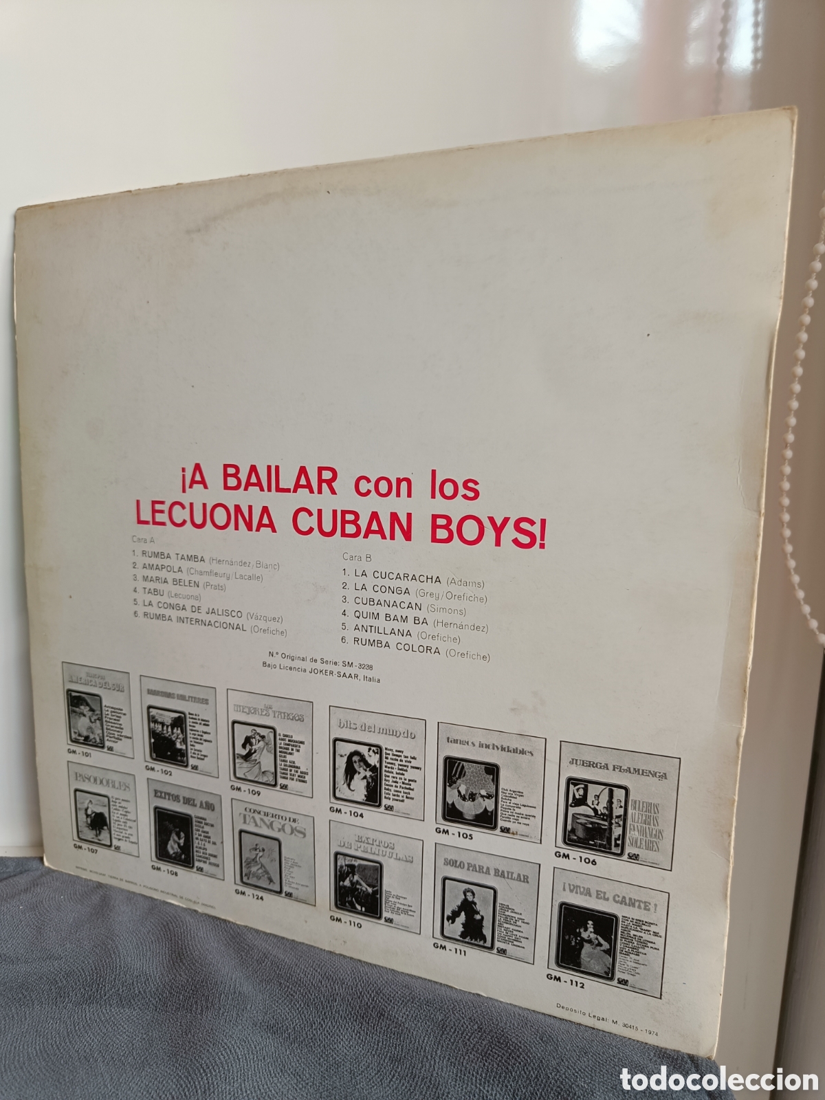 Discos de vinilo: Disco de vinilo &rdquo;A Bailar con los Leucona Cuban Boys&rdquo; - Foto 5