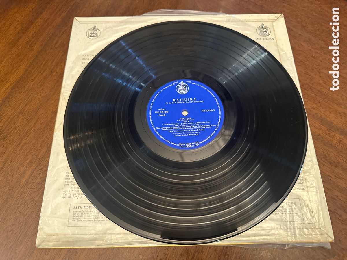 Discos de vinilo: LP. KATIUSKA. PABLO SOROZABAL. HISPAVOX - Foto 5