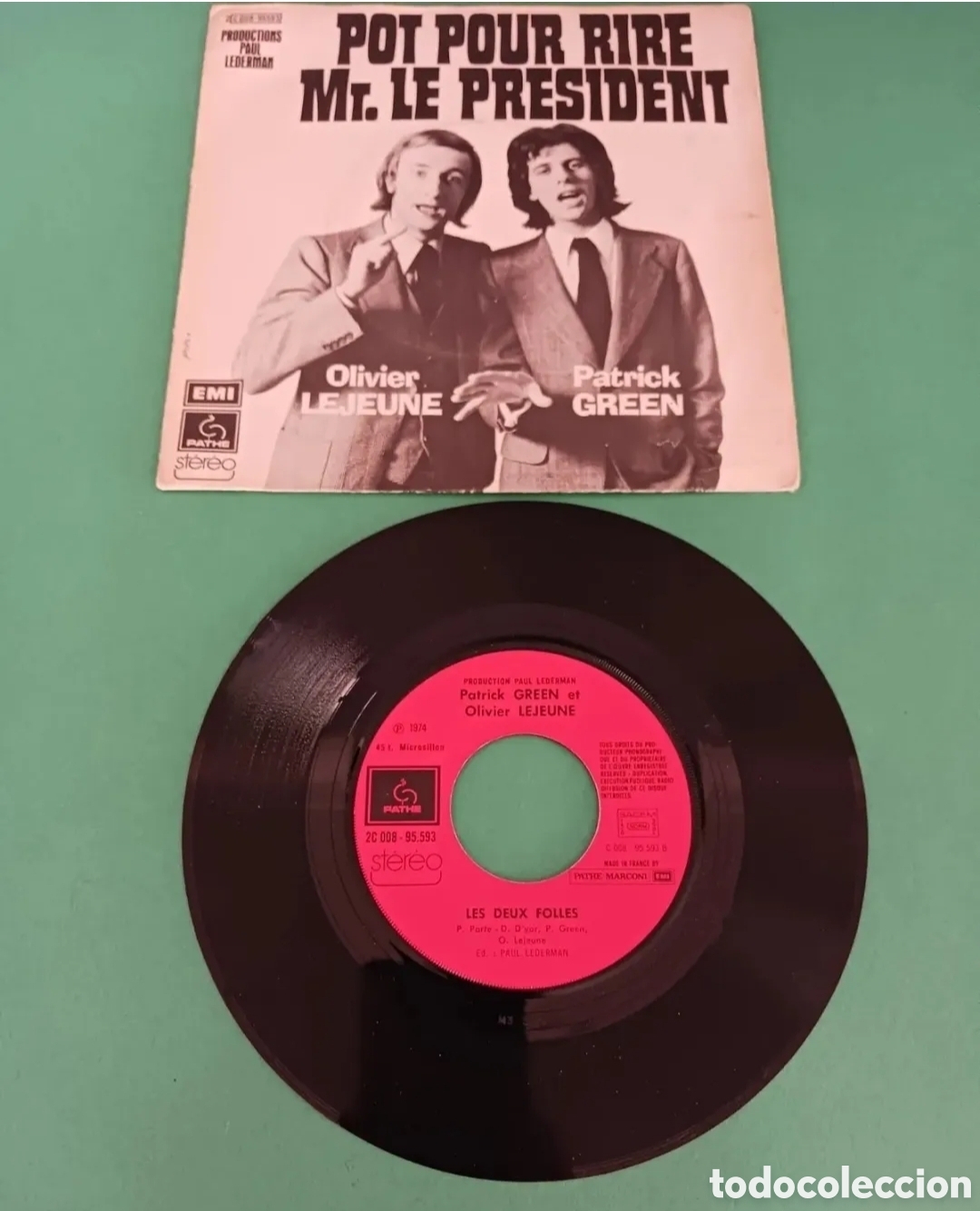 Discos de vinilo: POT POUR RIRE Mr.LE PRESIDENT. Single - Foto 2