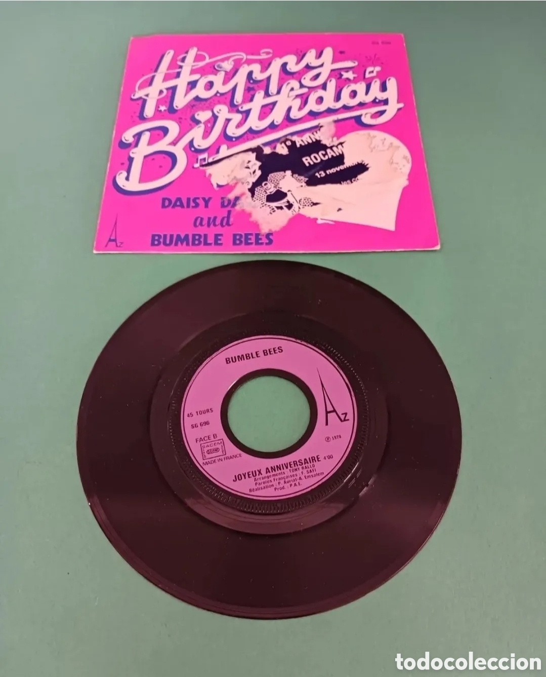 Discos de vinilo: Happy Birthday, single. - Foto 2