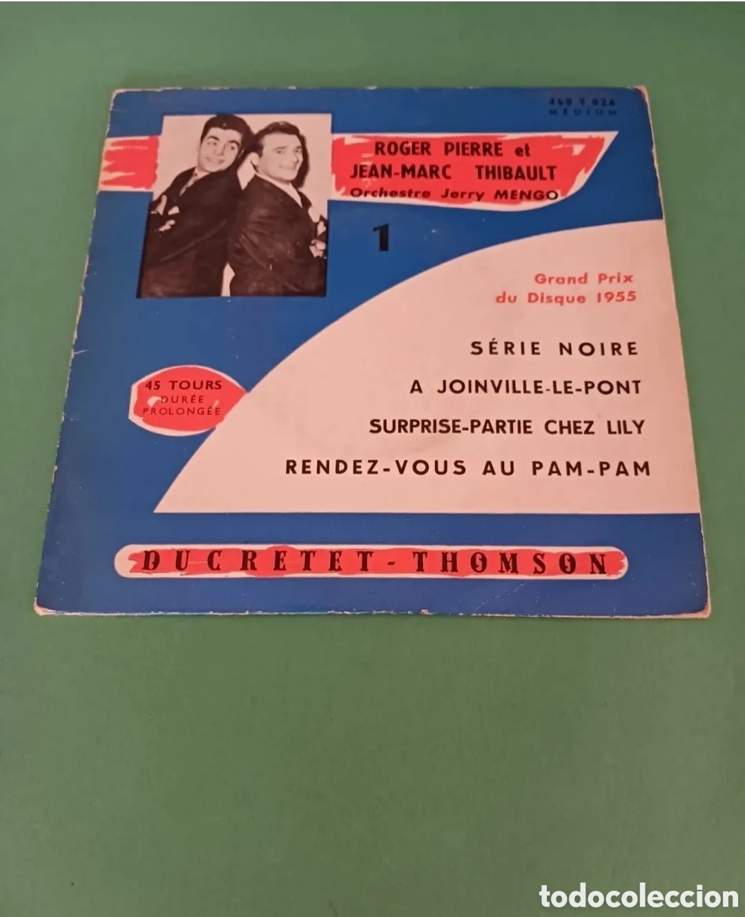 Discos de vinil: Roger Pierre et Jean-Marc Thibault. Single.