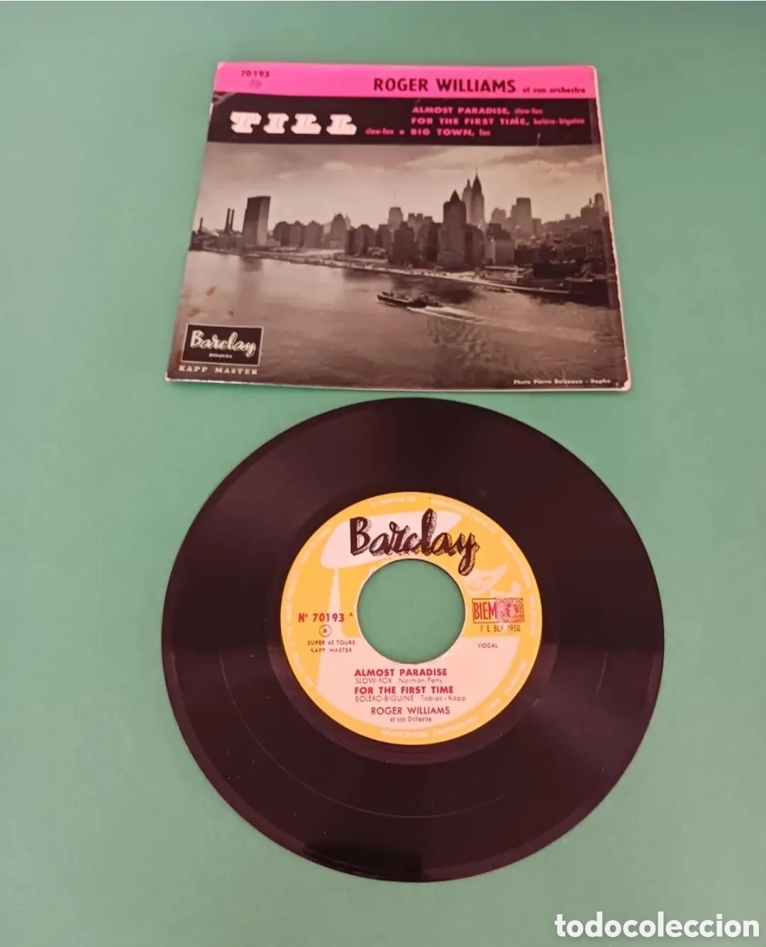 Discos de vinilo: Roger Williams et son orchestre. Single. - Foto 3