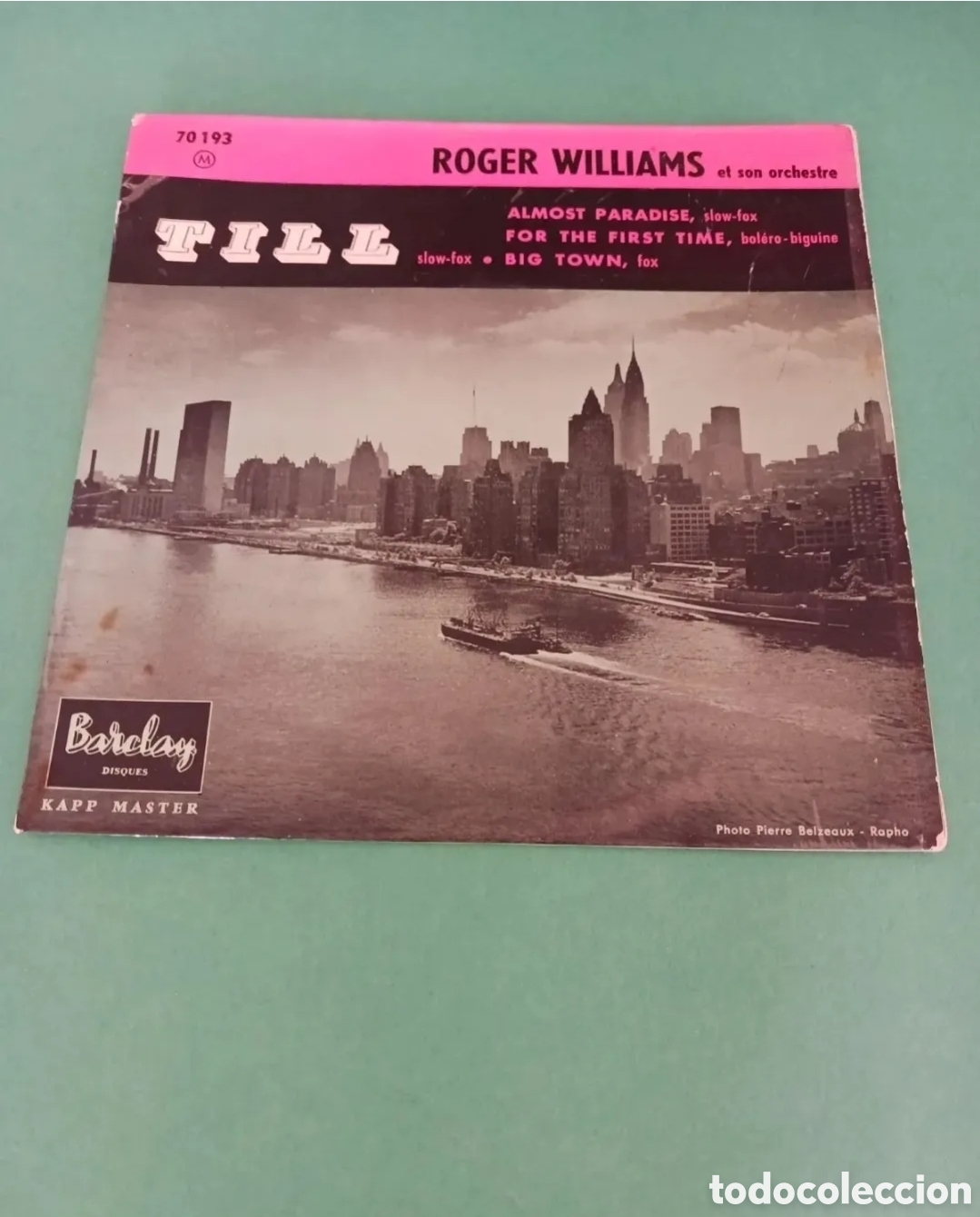 Discos de vinilo: Roger Williams et son orchestre. Single. - Foto 1