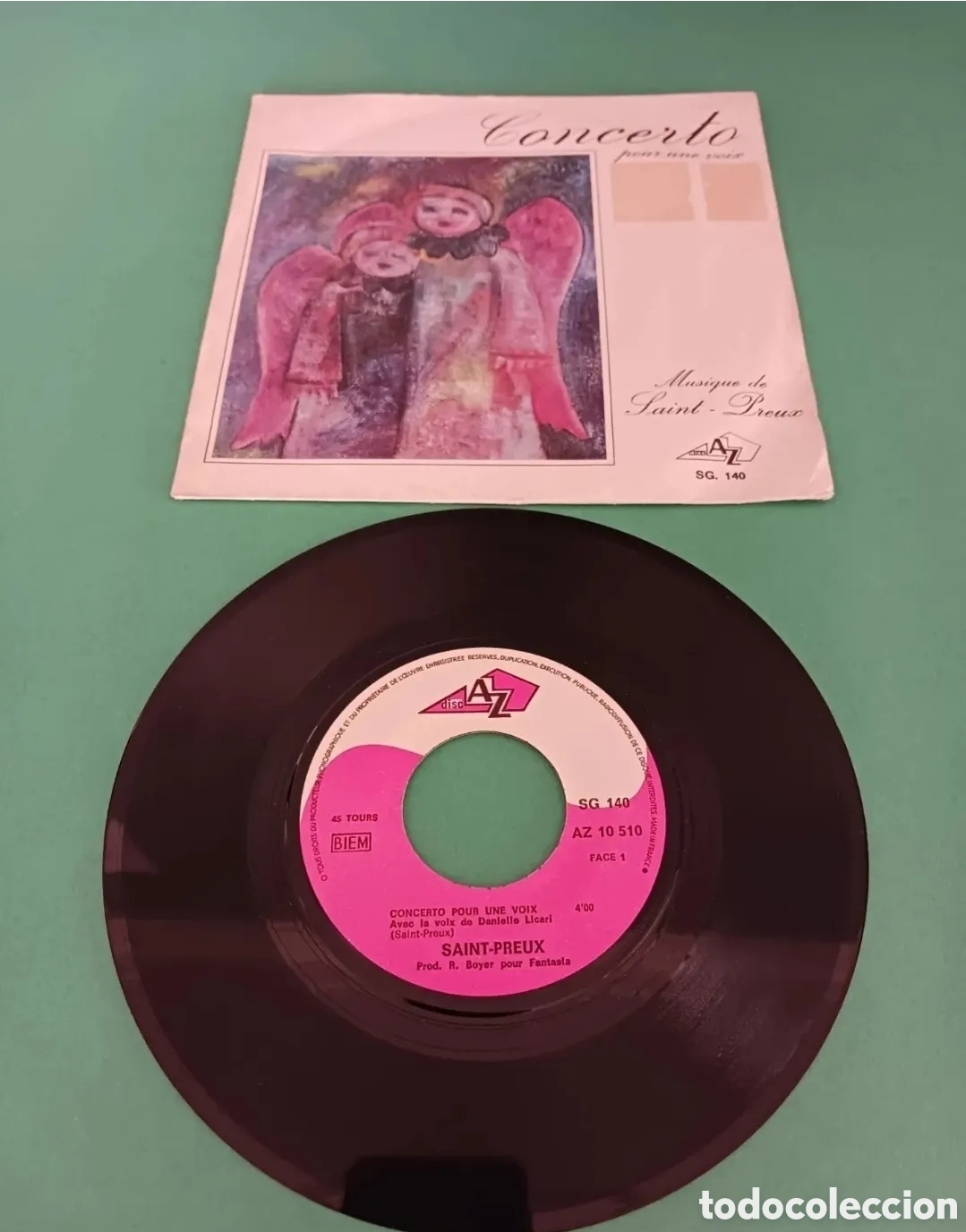 Discos de vinilo: Concerto pour une voix. Single. - Foto 2