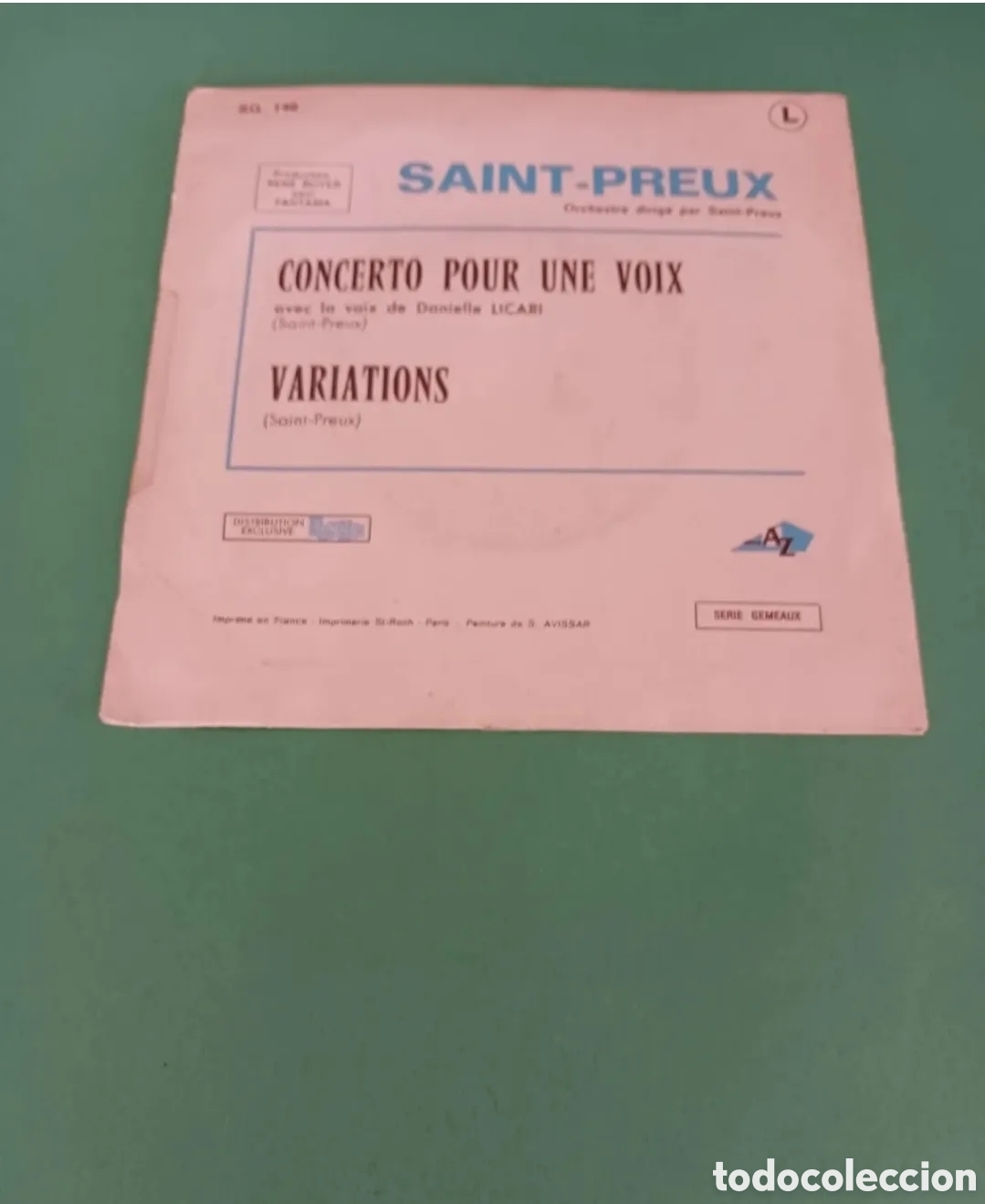 Discos de vinilo: Concerto pour une voix. Single. - Foto 4