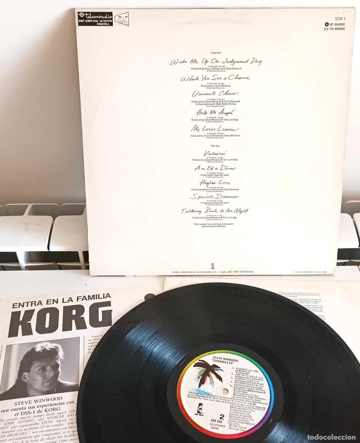 Discos de vinilo: STEVE WINWOOD - CHRONICLES ISLAND - 1987 - Foto 2