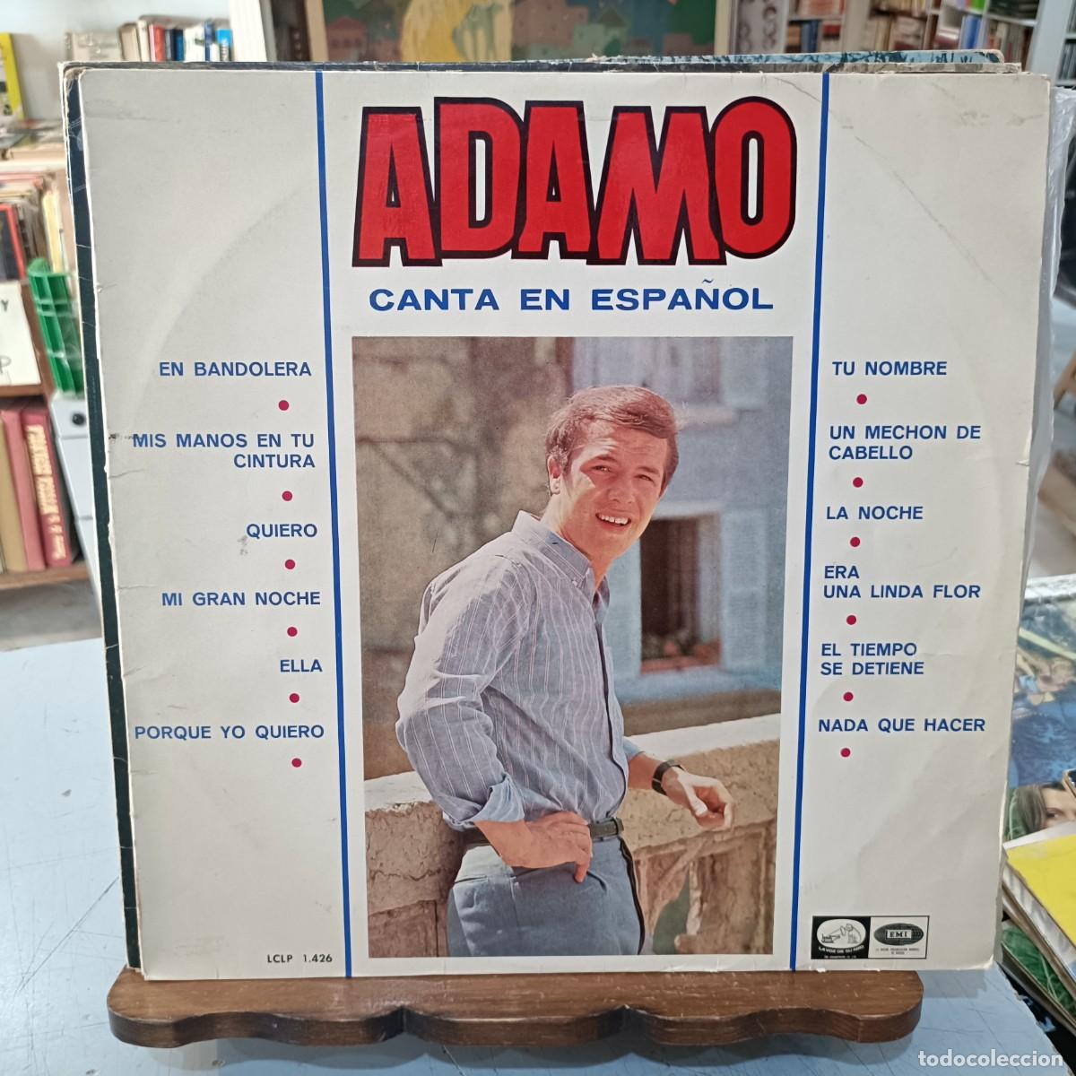 Discos de vinilo: Adamo - Canta en Espa&ntilde;ol - LP. sello La Voz de Su Amo 1966