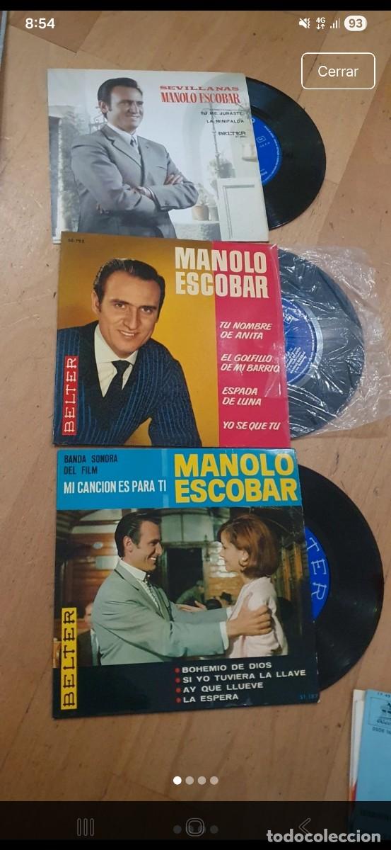 Discos de vinilo: Vinilos Manolo Escobar 7 pulgadadA&ntilde;os 60/