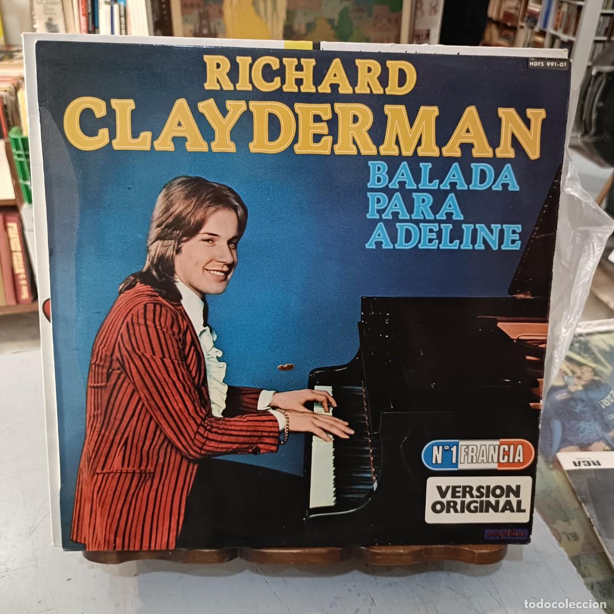Discos de vinilo: Richard Clayderman - Balada para Adeline - LP. sello Delphine 1978