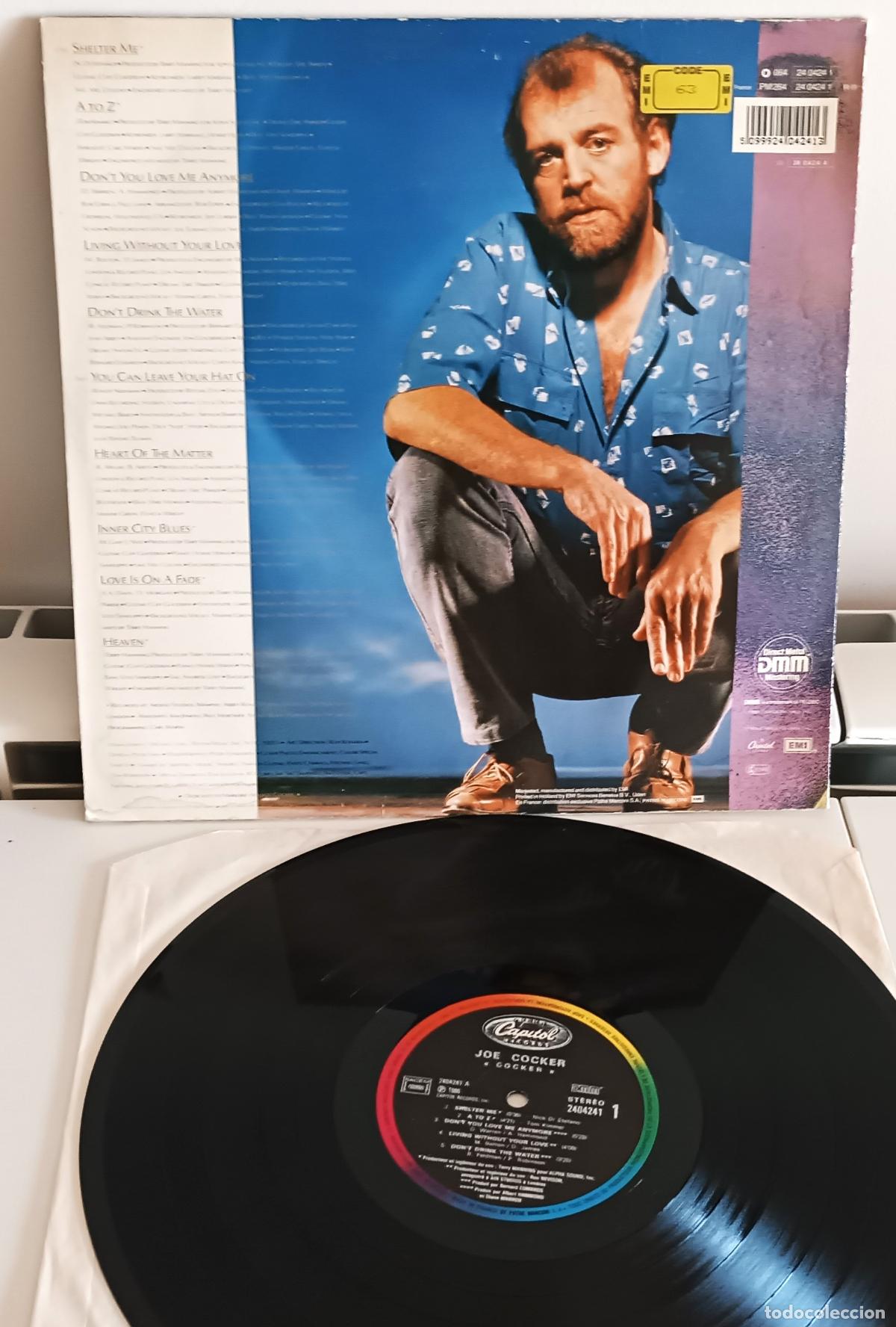 Discos de vinilo: JOE COCKER - COCKER CAPITOL EDIC. HOLANDESA - 1986 - Foto 2