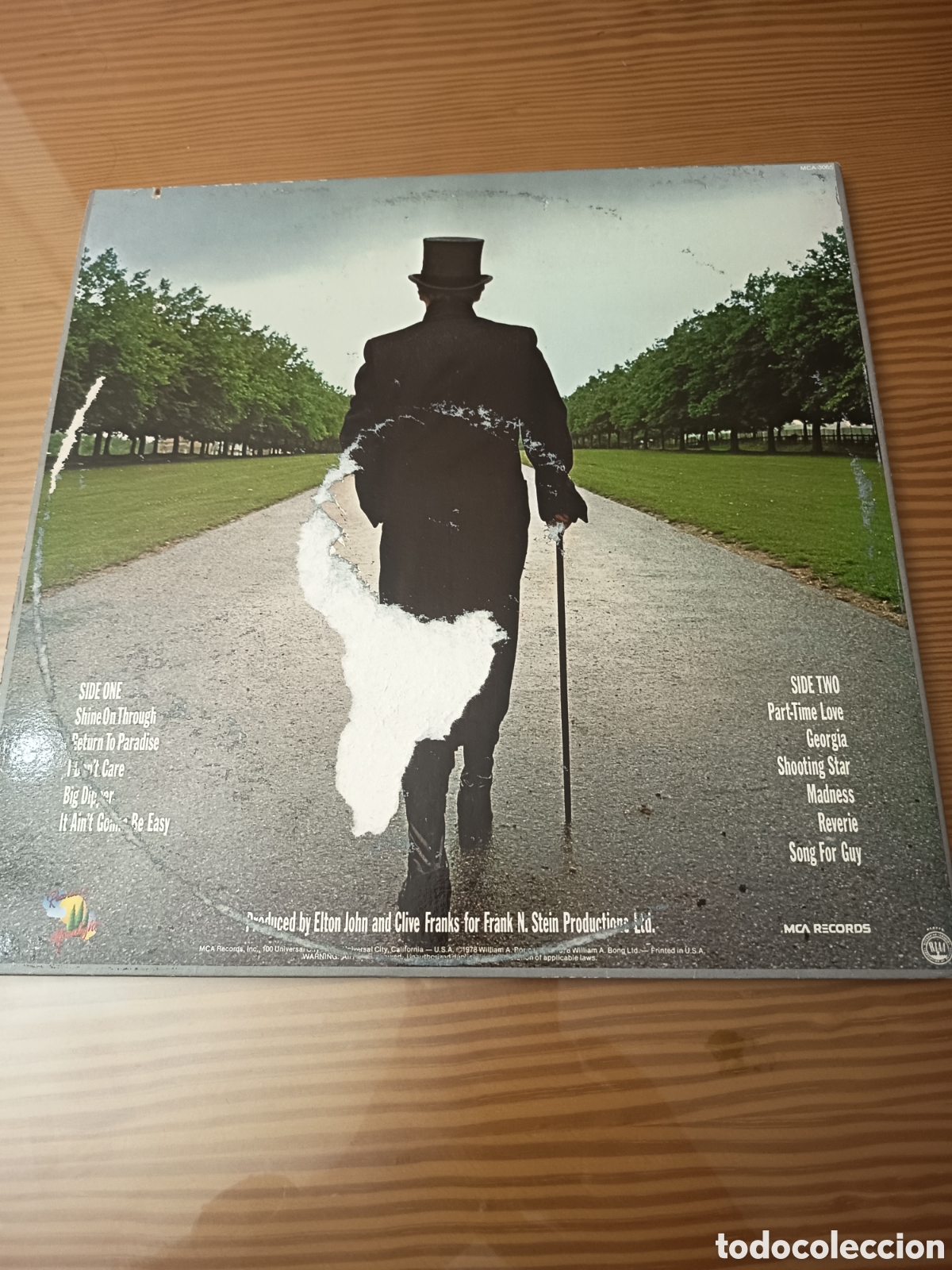 Discos de vinilo: Disco de Vinilo LP - Elton John &lrm;(A Single Man) - Foto 2