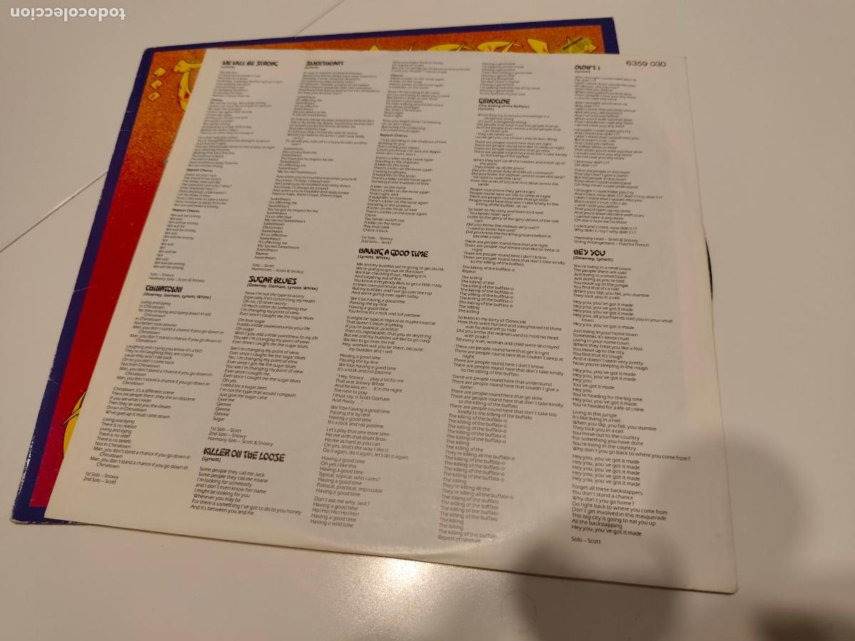 Discos de vinilo: Thin Lizzy &lrm;&ndash; Chinatown- (1980) LP disco vinilo - Foto 6